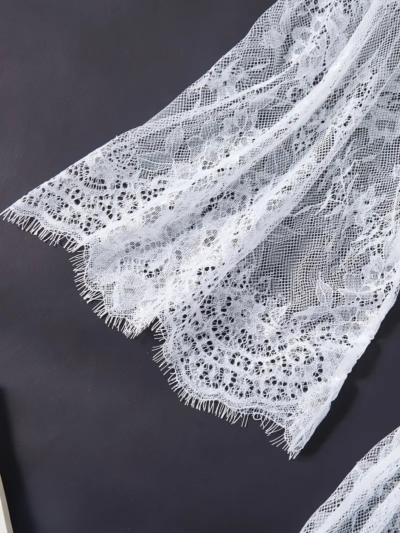 Body con scollo profondo di pizzo