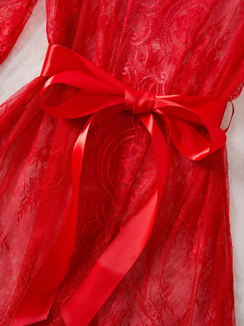 Body con scollo profondo di pizzo