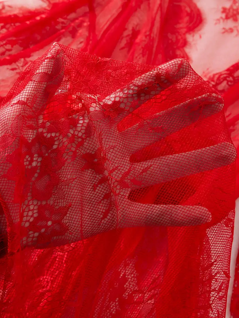 Body con scollo profondo di pizzo