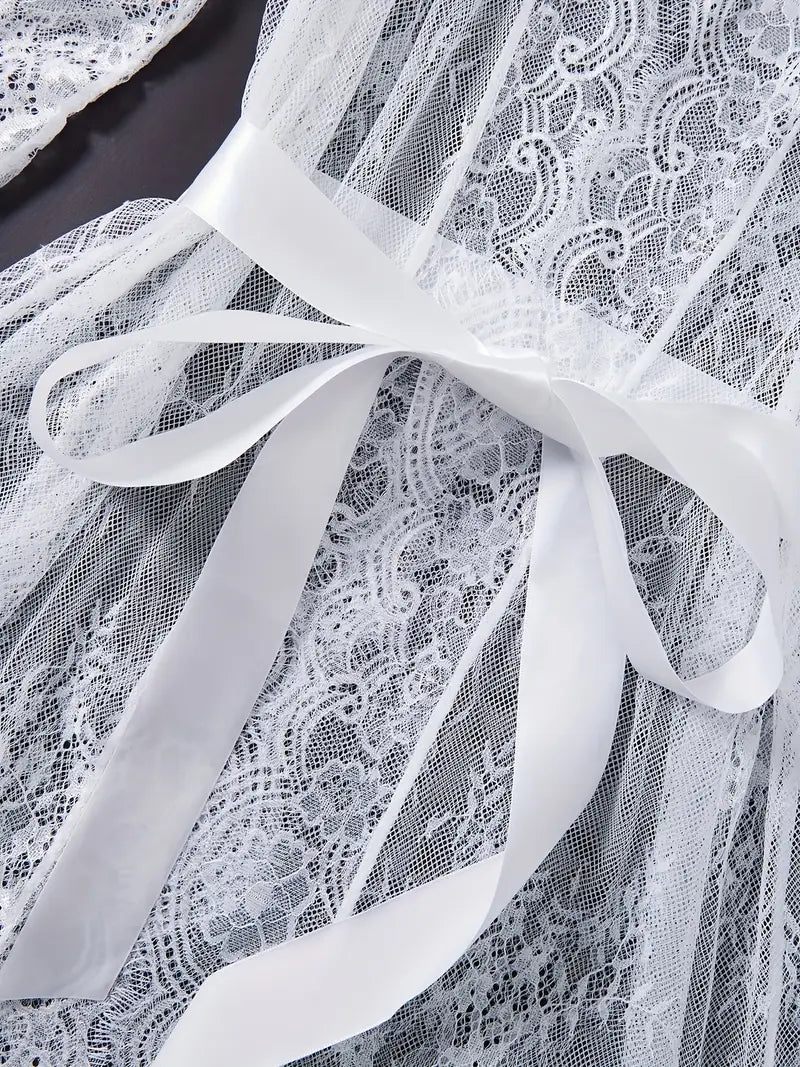 Body con scollo profondo di pizzo